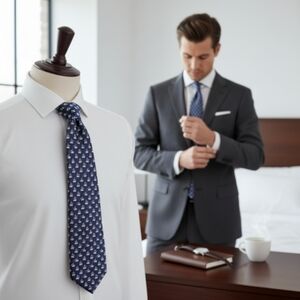 Hermès Authentic Silk Tie MADE IN FRANCE